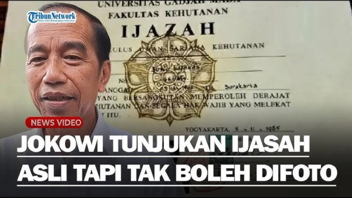 Jokowi Siap Tunjukkan Ijazah Asli di Sidang Kasus Penangkapan Roy Suryo dan dr Tifa