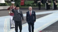Prabowo Subianto Terima Kunjungan Presiden Jerman di Istana Merdeka