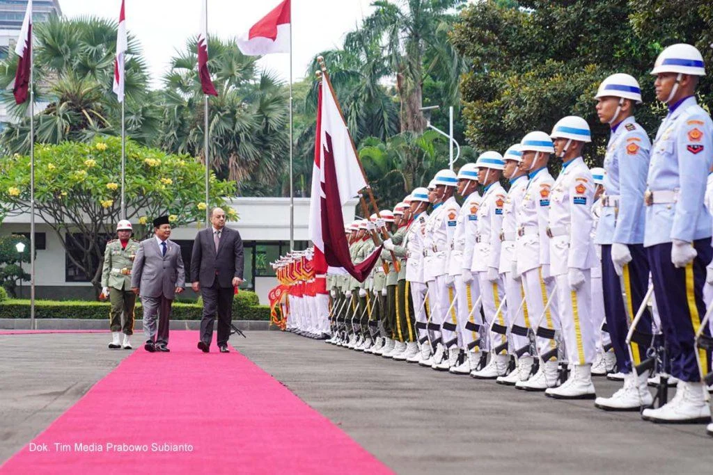Prabowo Subianto Terima Kunjungan Wakil PM Qatar Setelah Pimpin Upacara Harlah Pancasila