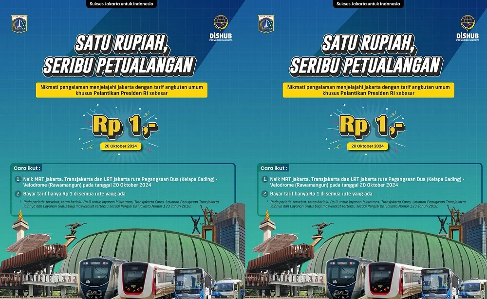 Transportasi Umum Jakarta Lebih Terjangkau dengan Tarif Rp1