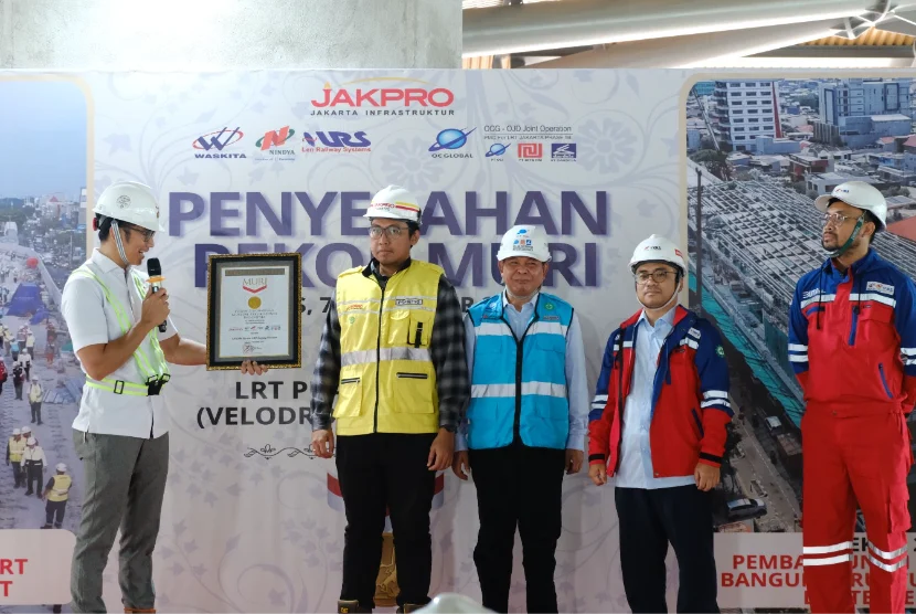 Waskita Karya Raih Prestasi 7,5 Juta Jam Kerja Selamat dalam Proyek LRT Jakarta 1B