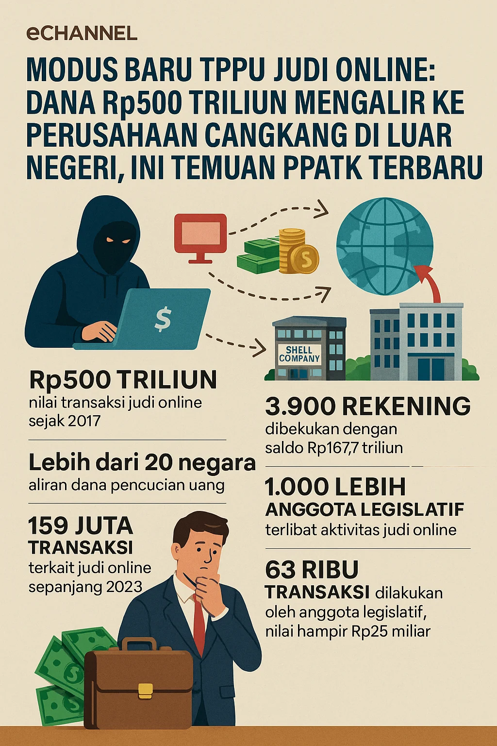 Awas Modus Baru PPATK: Mengendus Bandar Judi Online dengan QRIS, E-KTP, dan Deepfake