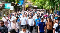Gubernur Sulsel Lepas Ribuan Peserta Jalan Sehat di HUT Ke-18 Toraja Utara