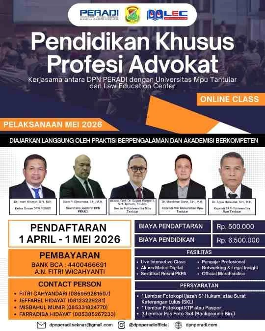 Kolaborasi PERADI Profesional dengan 112 Universitas dan Kemenag: Pertemuan 3 Kekuatan Besar