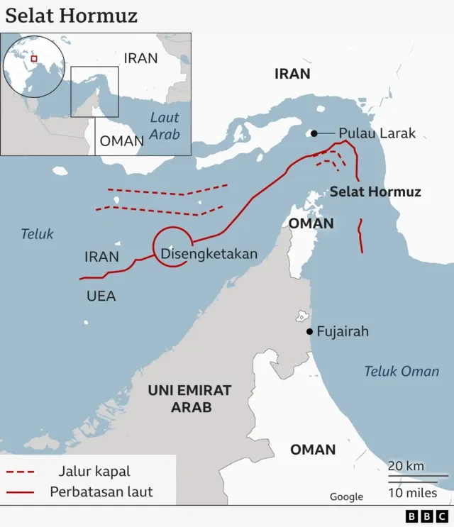 Konflik AS-Iran Meningkat: Blokade Selat Hormuz dan Tuntutan Tarif Keamanan
