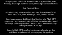 Mengenal Rachmat Gobel: Anggota DPR RI yang Meninggal Mengenal Rachmat Gobel: Anggota DPR RI yang Meninggal