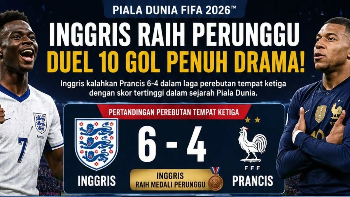 Piala Dunia 2026: Inggris Raih Medali Perunggu Setelah Mengalahkan Prancis