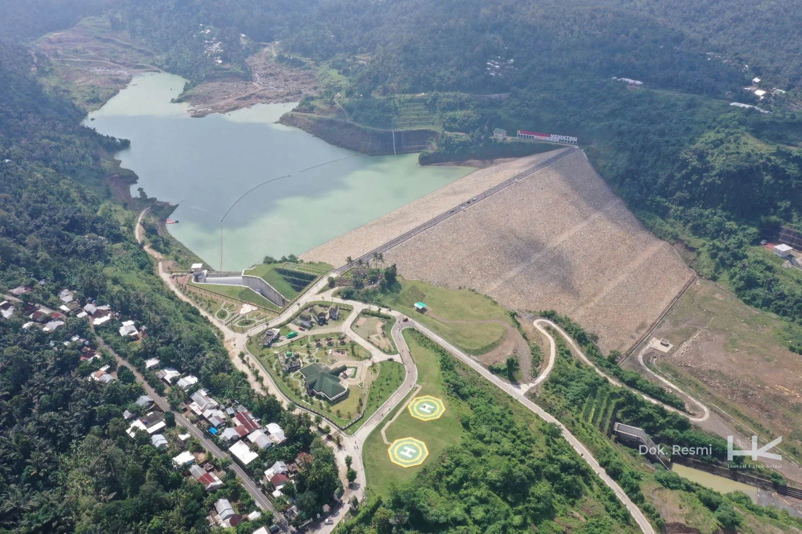 Prabowo Resmikan 5 Bendungan Nasional di Meninting Garapan Hutama Karya
