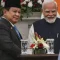 Prabowo Subianto Mengantar PM Modi Pulang ke India
