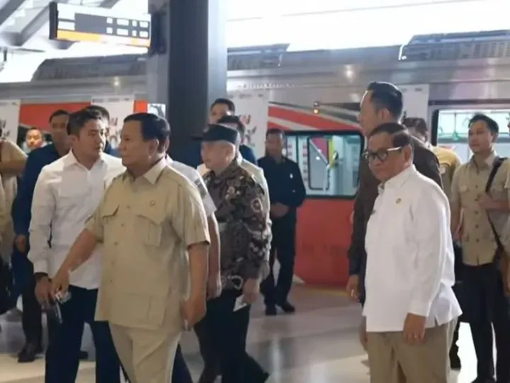 Prabowo Subianto Resmikan Stasiun Tawang Semarang, Jawa Tengah