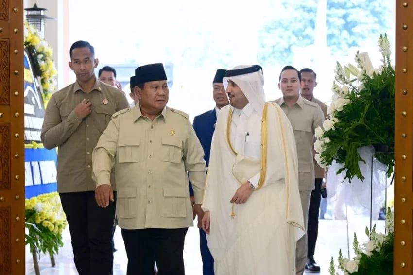Prabowo Subianto Sampaikan Belasungkawa atas Wafatnya Sheikh Hamad bin Khalifa Al Thani