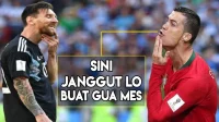 Cristiano Ronaldo Kirim Pesan Duka untuk Lionel Messi